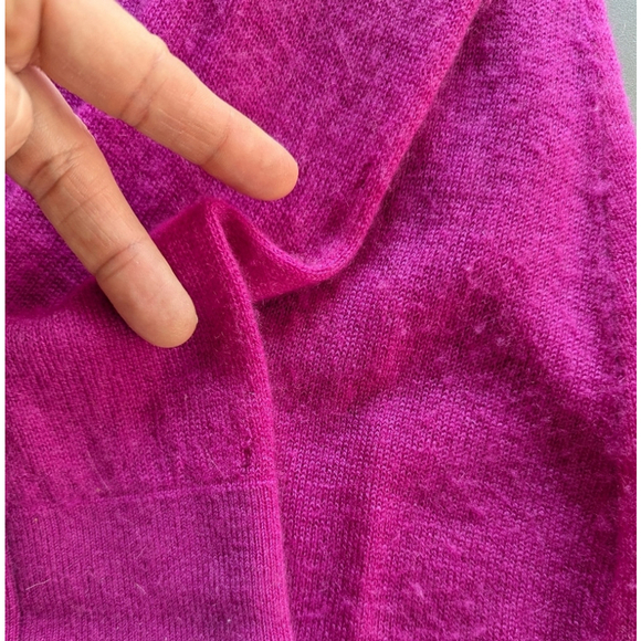 Diane von Furstenberg Lidia Cashmere Dress – Bright Coquette Ruffle Midi Sz M - Picture 6 of 15